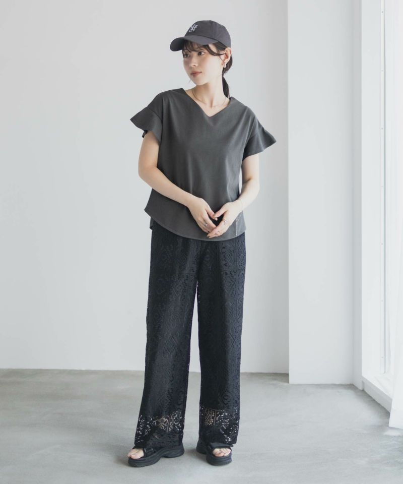 Idnes スリーブデザインTシャツ レディース メール便 対応商品商品画像-20