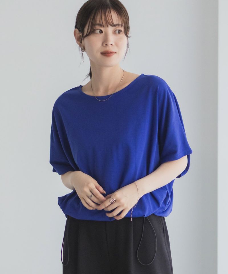 Idnes 裾ドロストカットソー レディース メール便 対応商品商品画像-4