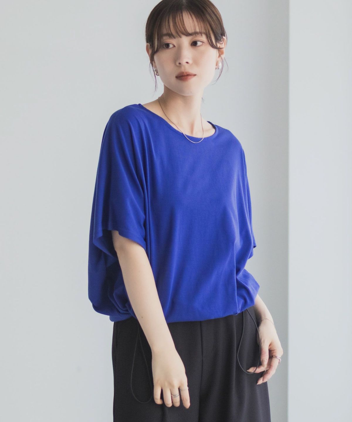 Idnes 裾ドロストカットソー レディース ネコポス 対応商品