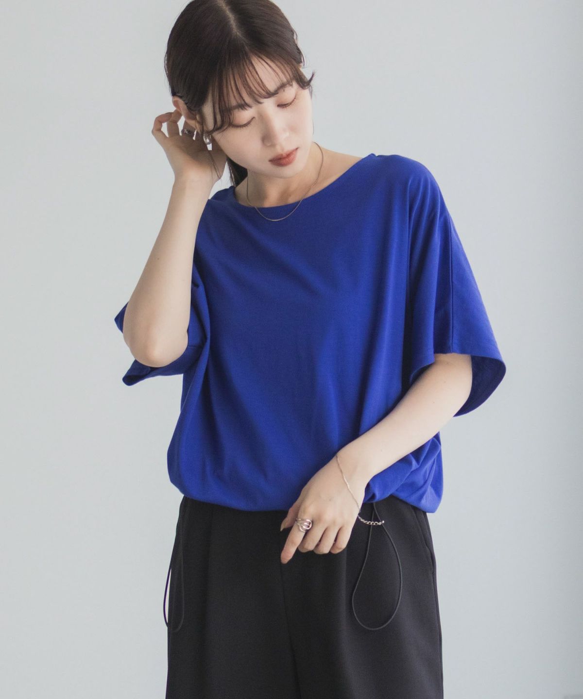 Idnes 裾ドロストカットソー レディース ネコポス 対応商品