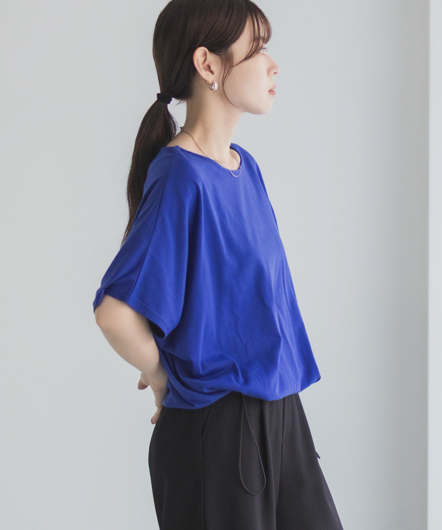 Idnes 裾ドロストカットソー レディース ネコポス 対応商品