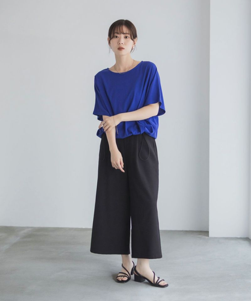 Idnes 裾ドロストカットソー レディース メール便 対応商品商品画像-10