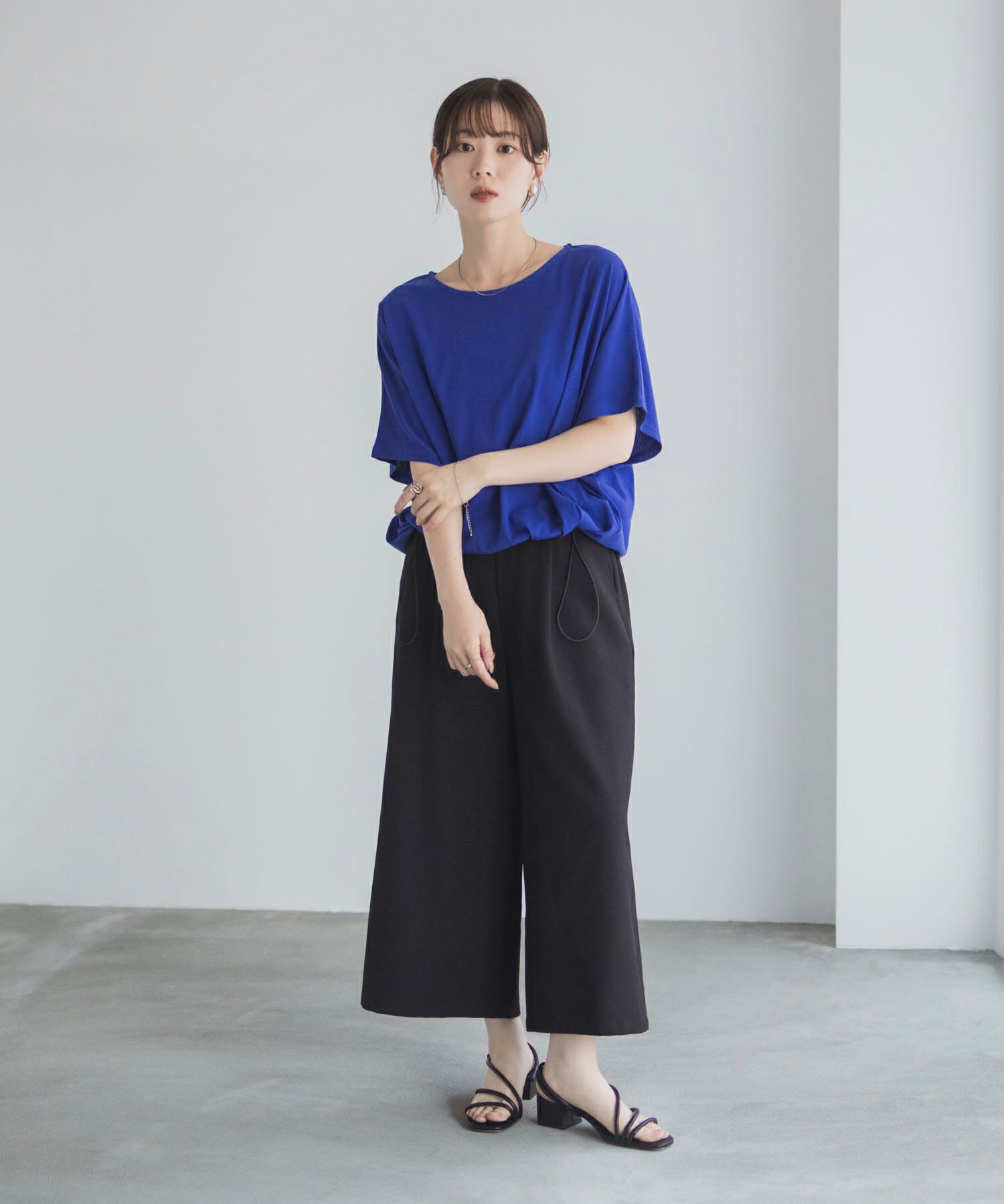 Idnes 裾ドロストカットソー レディース ネコポス 対応商品