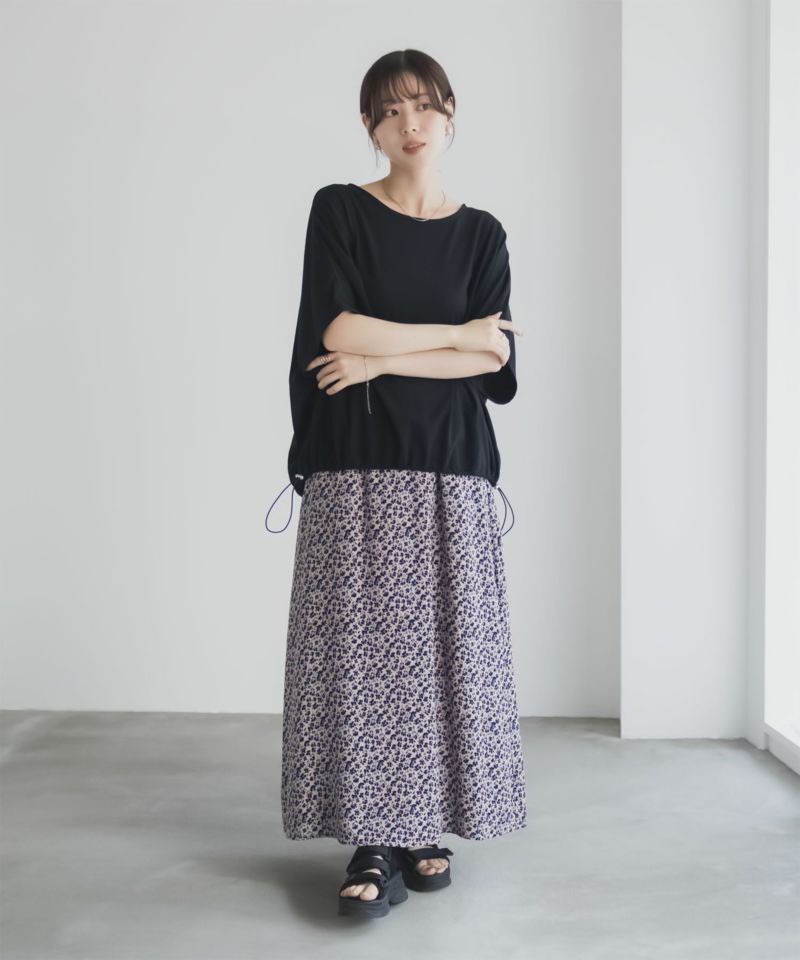 Idnes 裾ドロストカットソー レディース メール便 対応商品商品画像-20