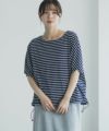 Idnes 裾ドロストボーダーカットソー レディース ネコポス 対応商品