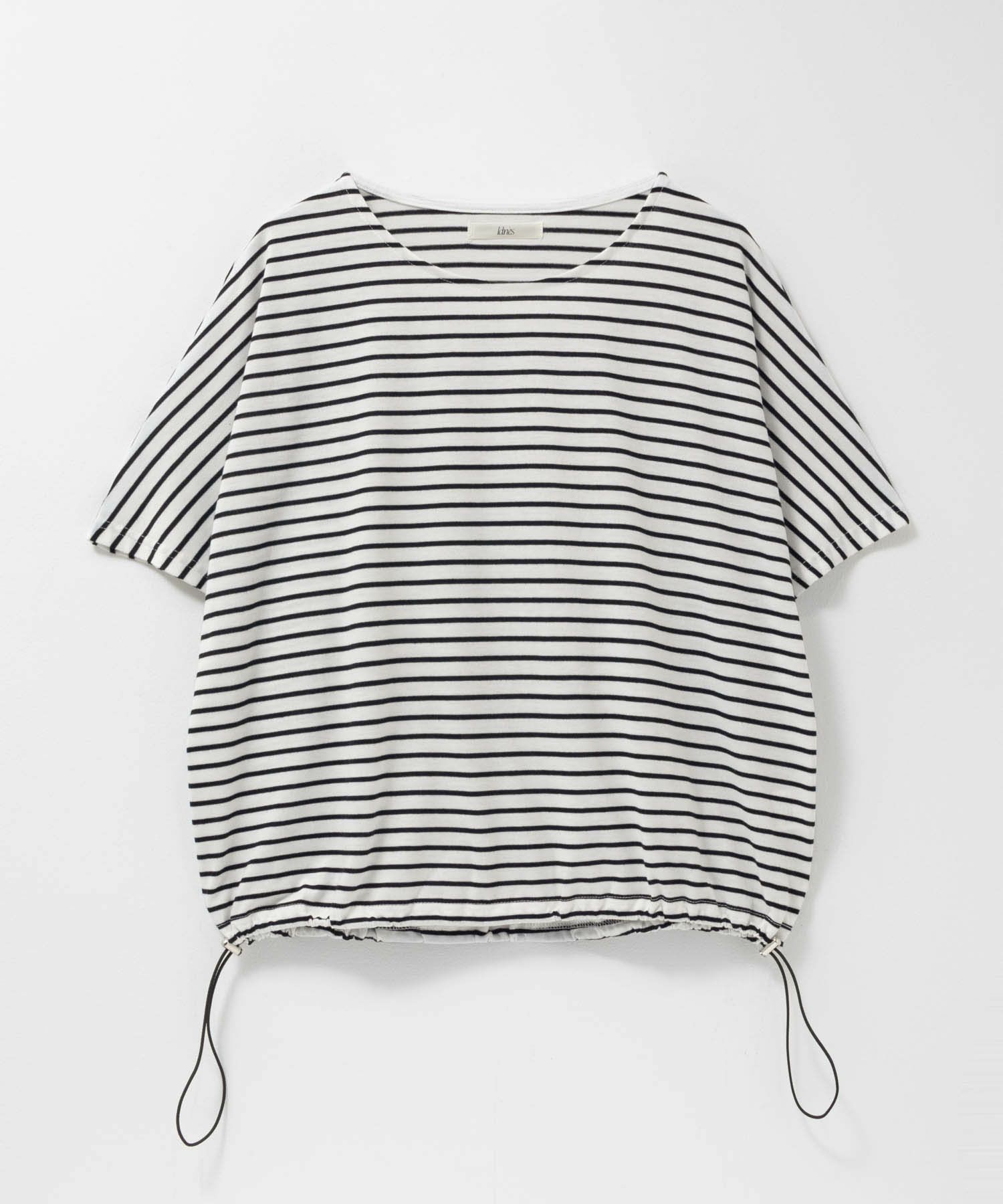 Idnes 裾ドロストボーダーカットソー レディース メール便 対応商品商品サムネイル-21