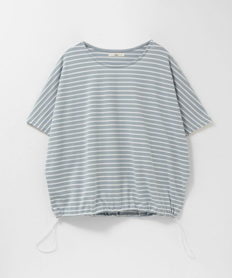 Idnes 裾ドロストボーダーカットソー レディース メール便 対応商品商品画像-23