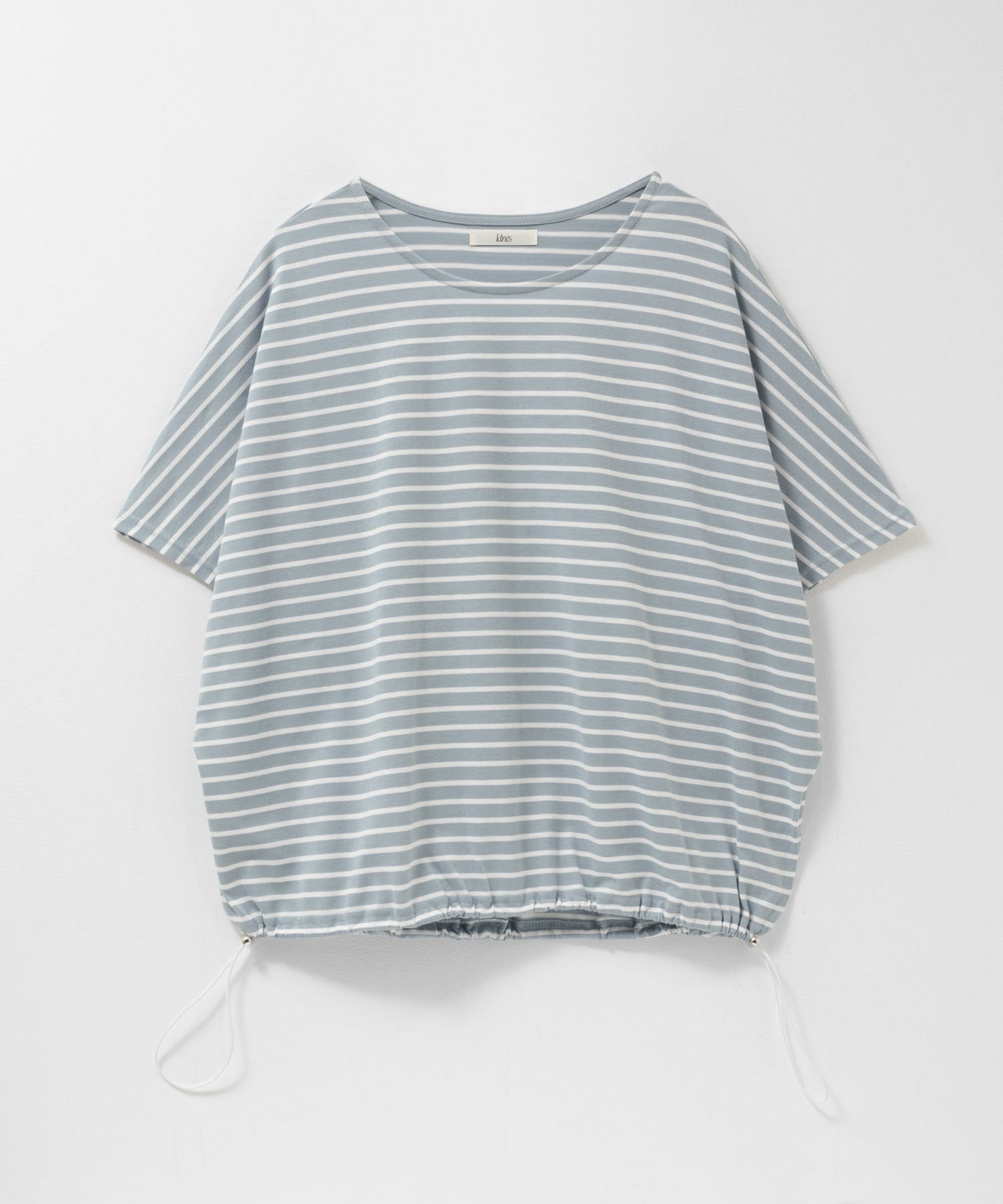 Idnes 裾ドロストボーダーカットソー レディース メール便 対応商品商品サムネイル-23