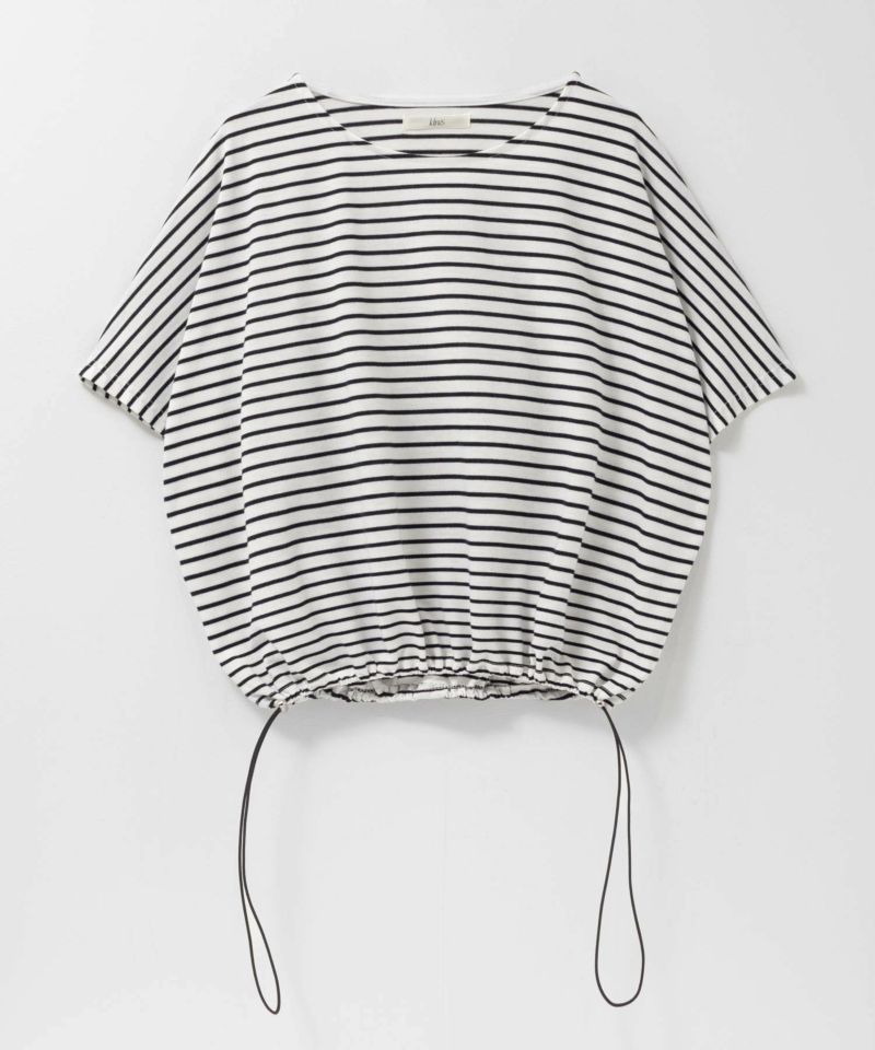 Idnes 裾ドロストボーダーカットソー レディース メール便 対応商品商品画像-30