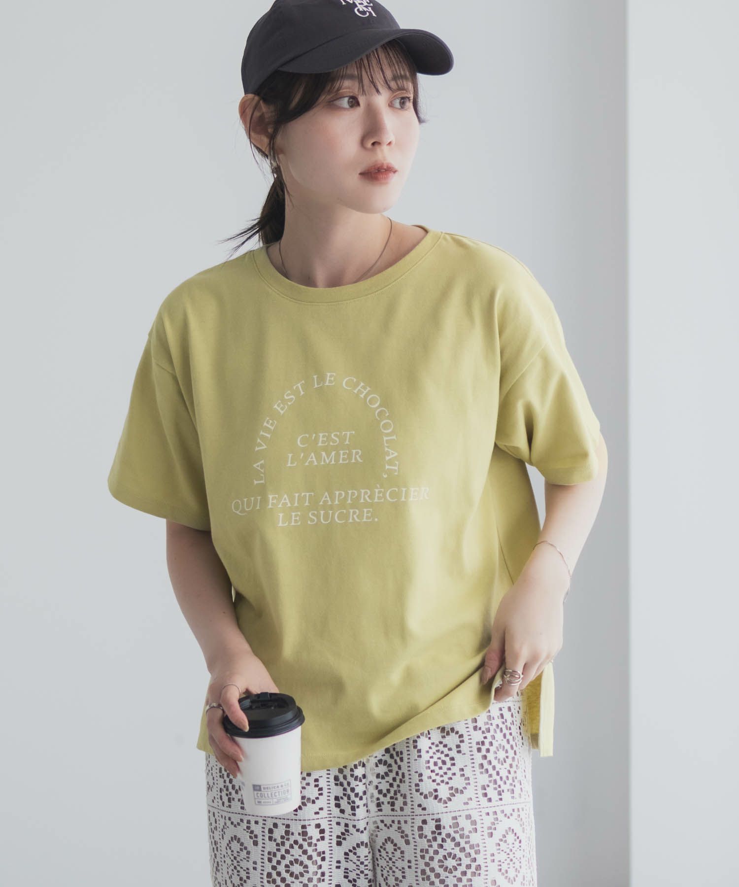 Idnes LavieestロゴTシャツ レディース メール便 対応商品商品画像-2