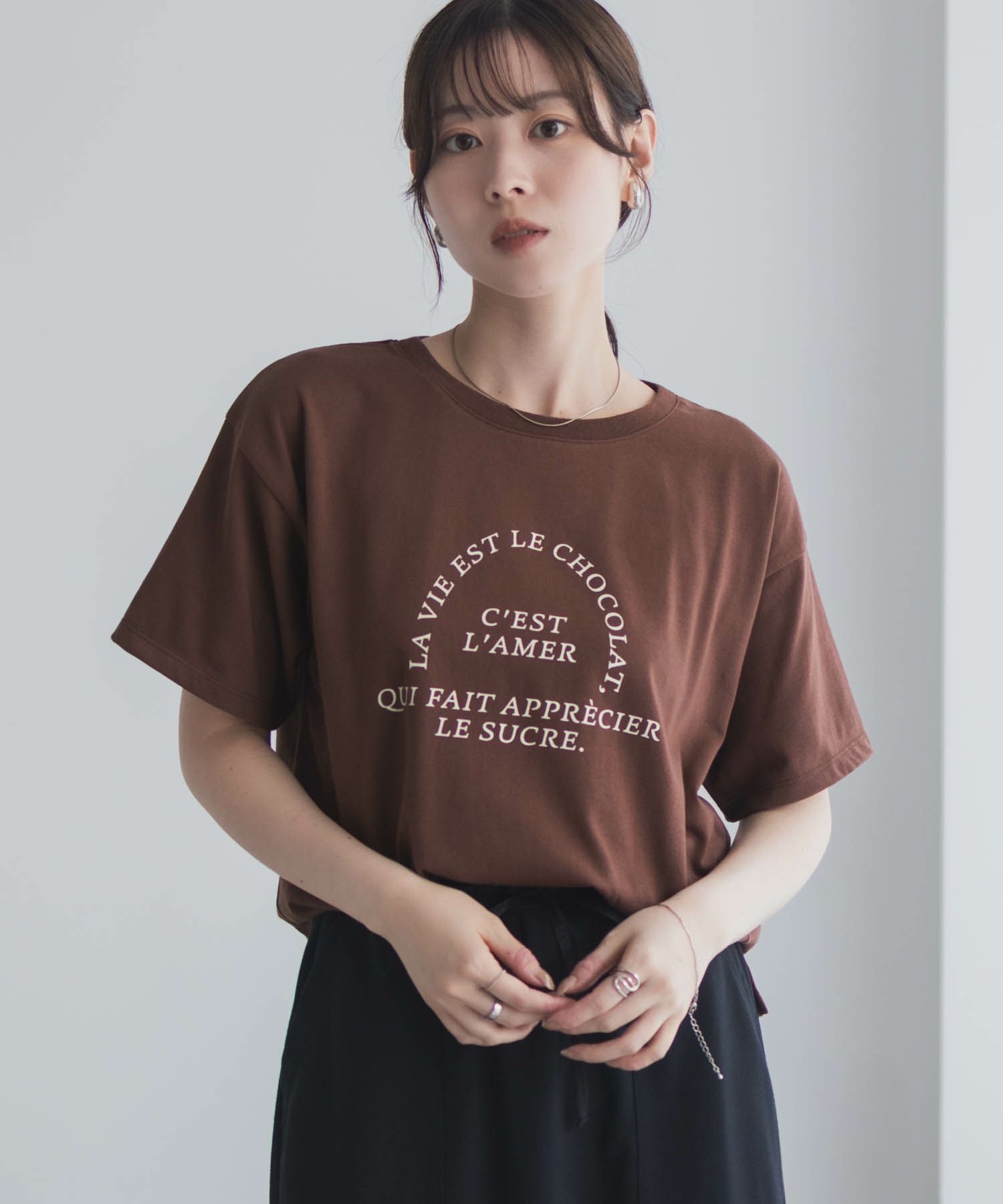 Idnes LavieestロゴTシャツ レディース ネコポス 対応商品