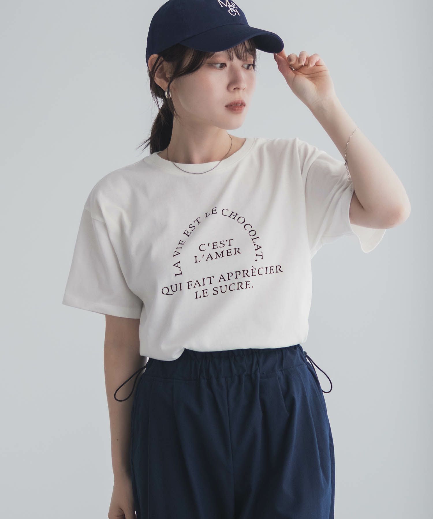 Idnes LavieestロゴTシャツ レディース メール便 対応商品商品画像-5