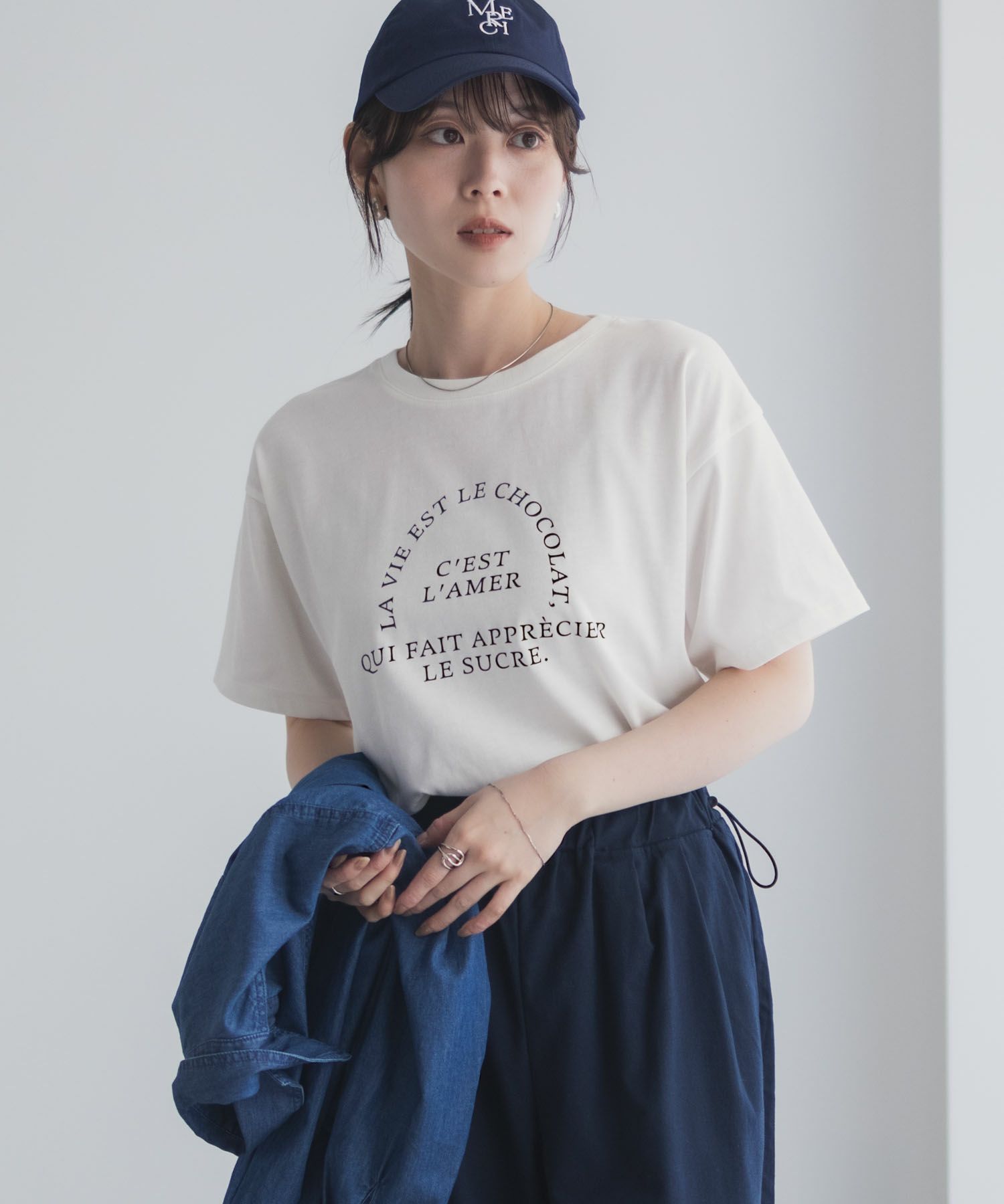 Idnes LavieestロゴTシャツ レディース メール便 対応商品商品画像-6