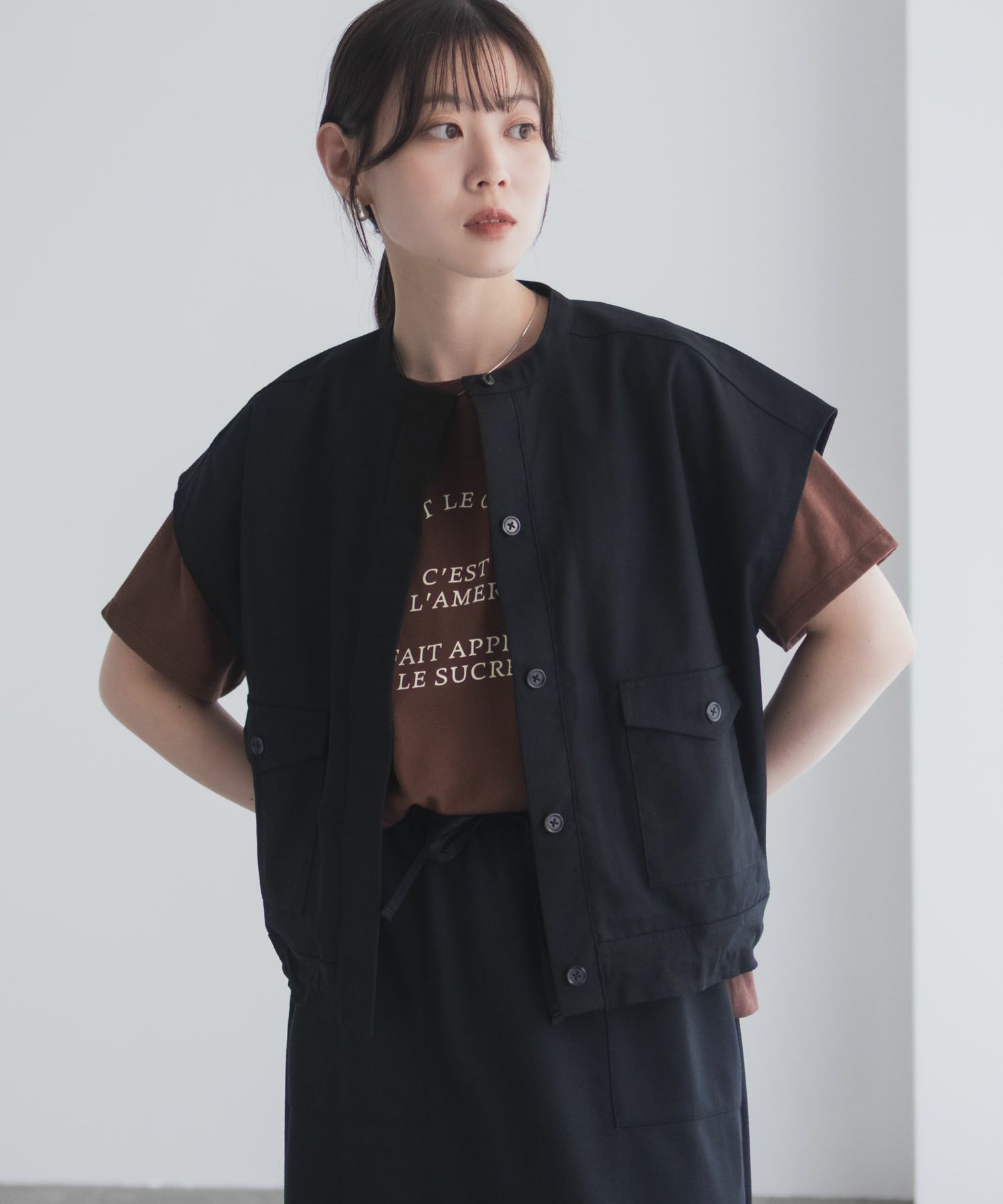 Idnes LavieestロゴTシャツ レディース メール便 対応商品商品画像-18
