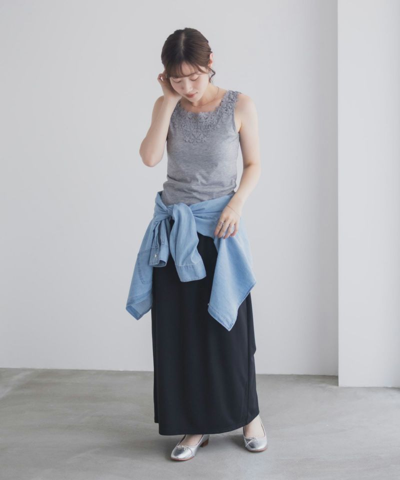 Idnes モチーフレースタンクトップA柄 レディース メール便 対応商品商品画像-13