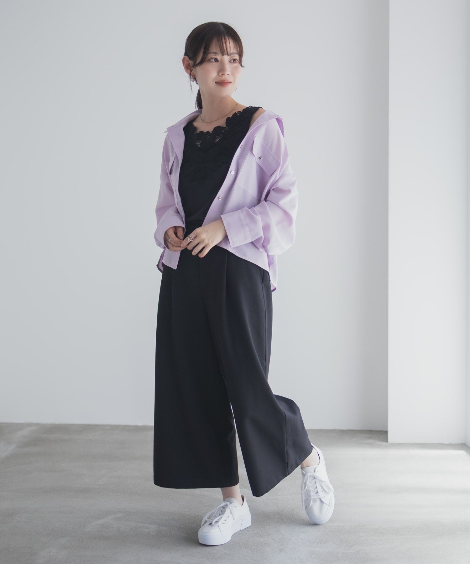 Idnes モチーフレースタンクトップB柄 レディース メール便 対応商品商品サムネイル-11