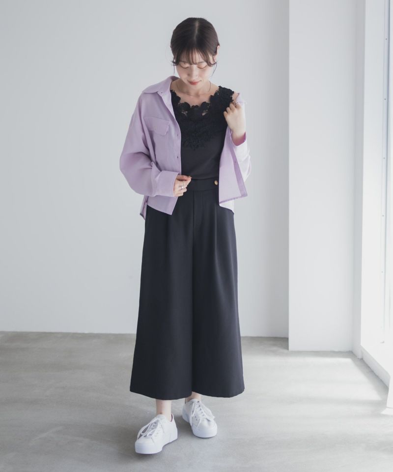 Idnes モチーフレースタンクトップB柄 レディース メール便 対応商品商品画像-30