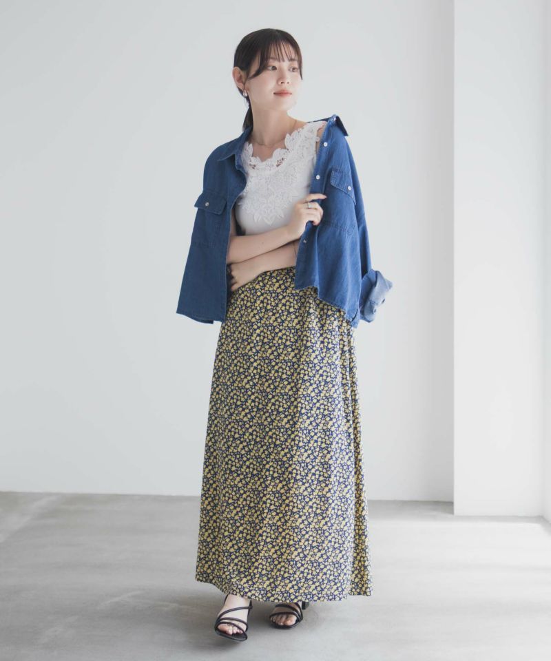 Idnes モチーフレースタンクトップB柄 レディース メール便 対応商品商品画像-31