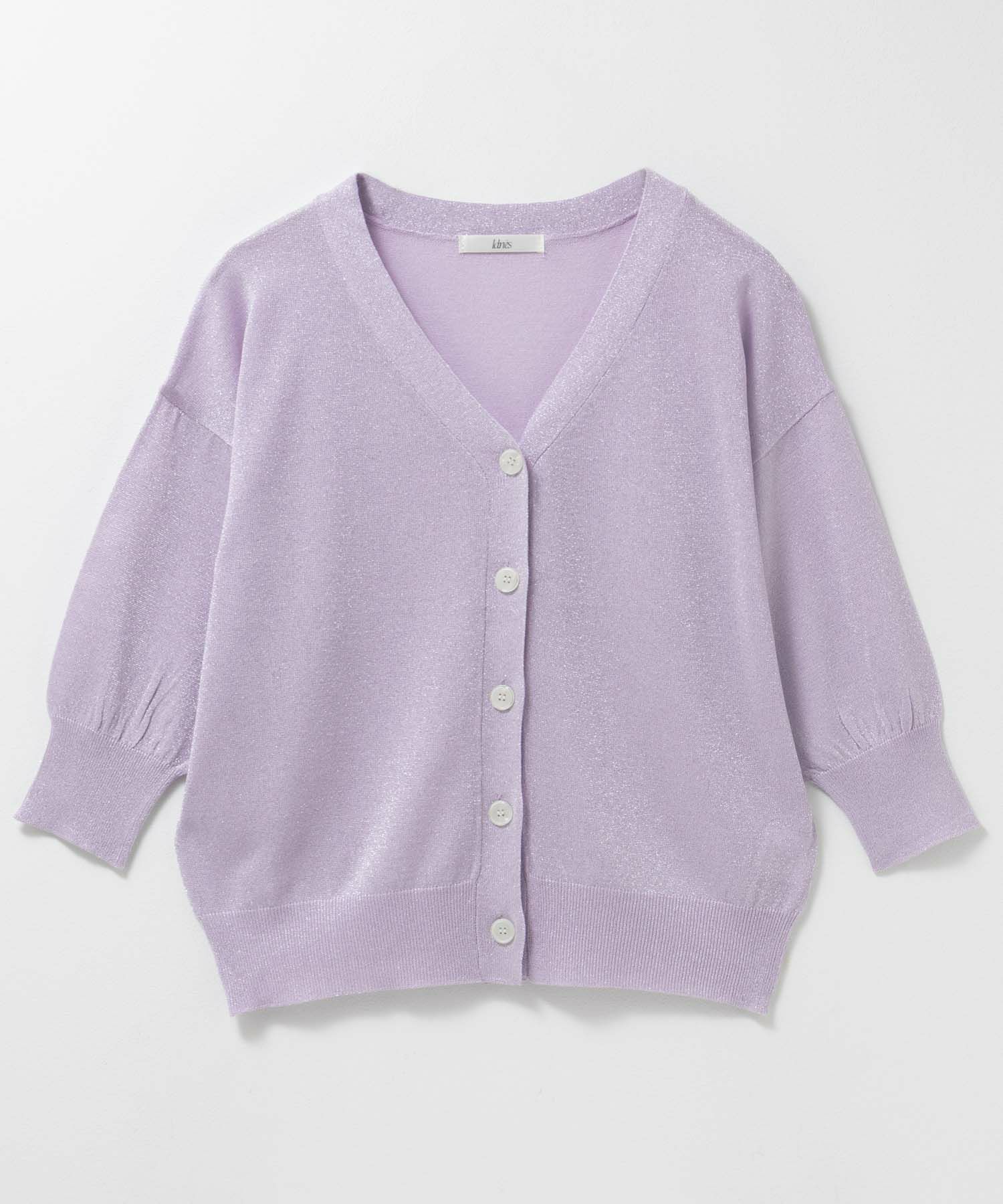 [さらに50%OFF]Idnes ラメVネックカーディガン レディース商品画像-25