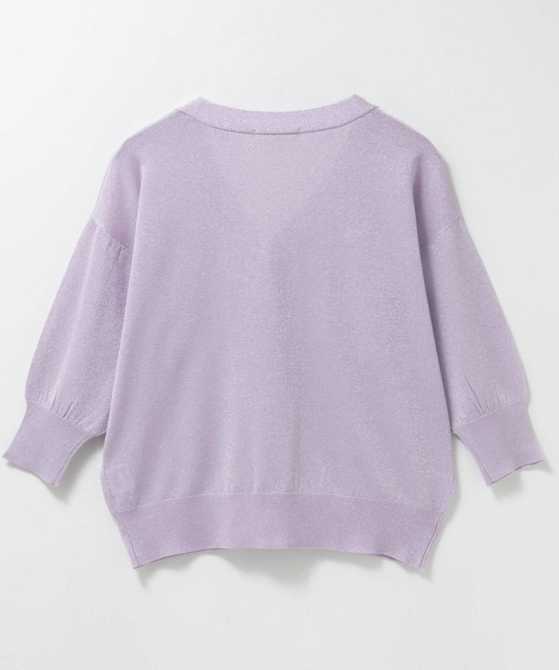 Idnes ラメVネックカーディガン レディース商品画像-26