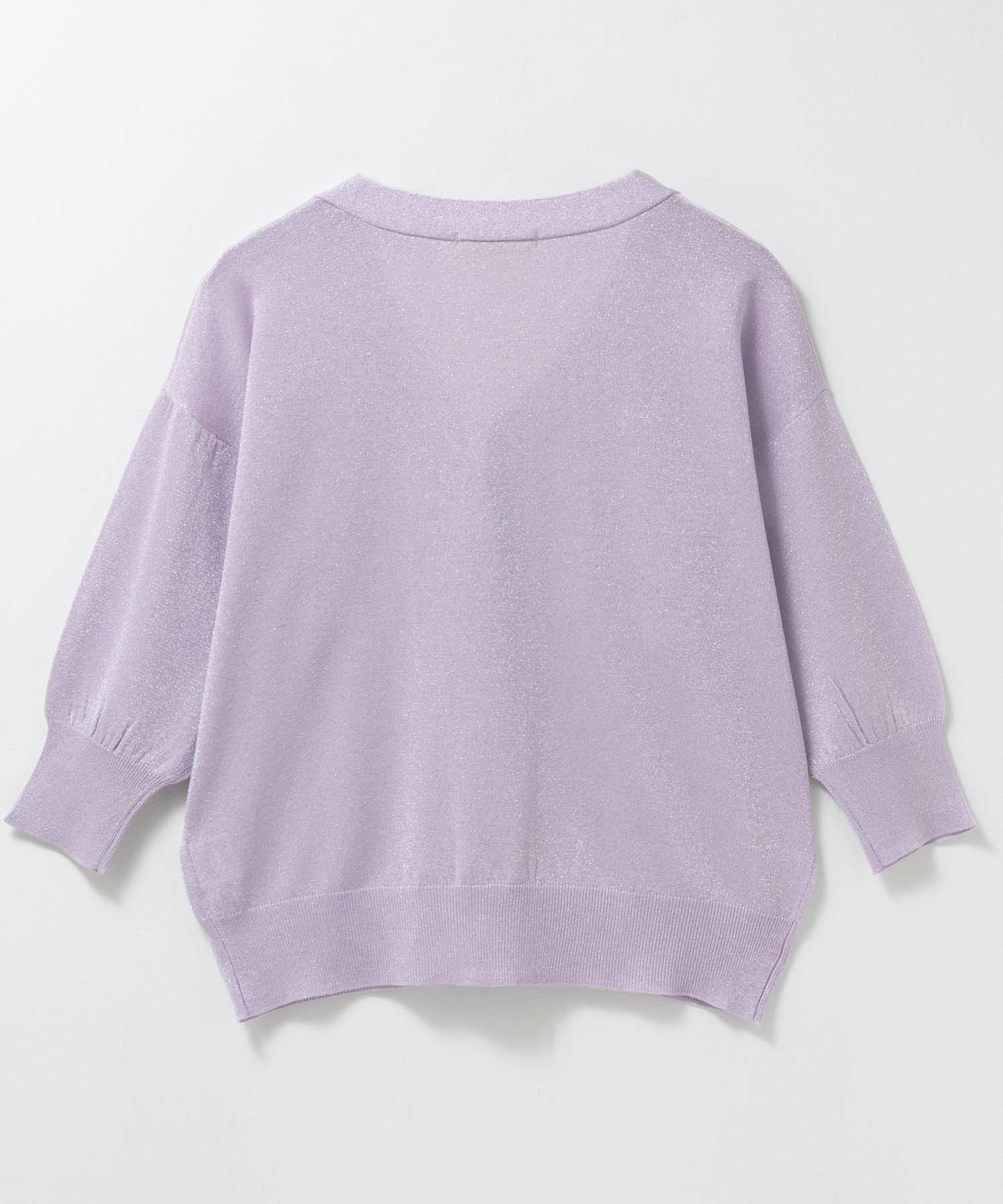 [さらに50%OFF]Idnes ラメVネックカーディガン レディース商品画像-26