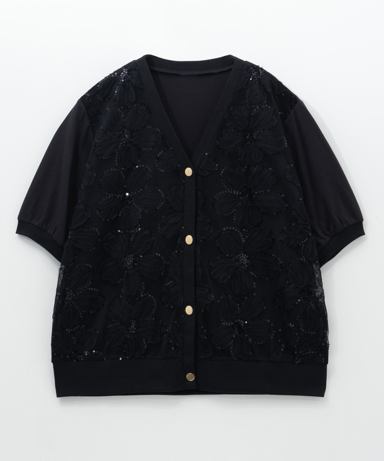 [さらに50%OFF]Idnes フラワーチュールハーフスリーブカーディガン レディース商品サムネイル-22