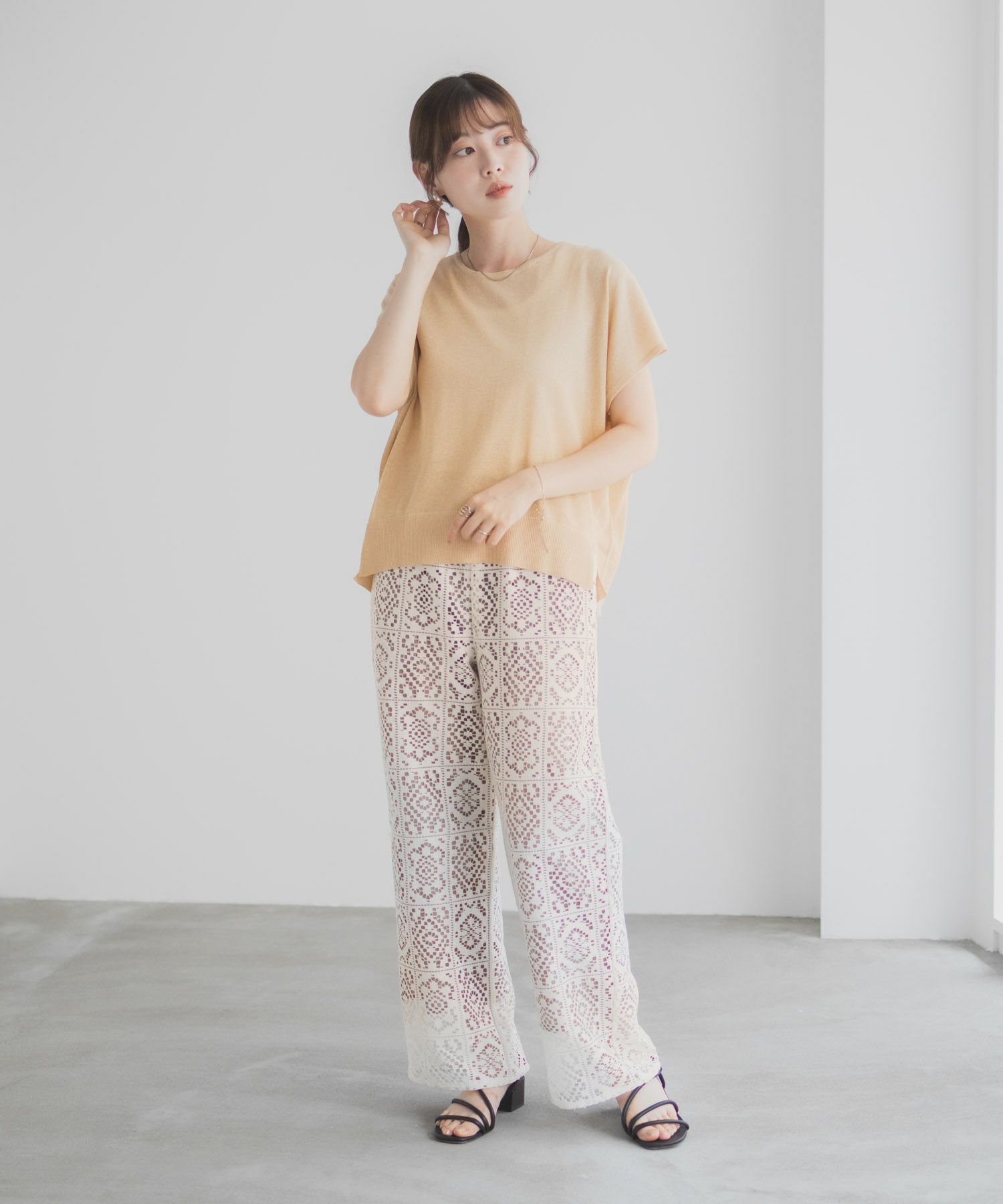 [さらに50%OFF]Idnes ラメフレンチプルオーバー レディース商品サムネイル-10