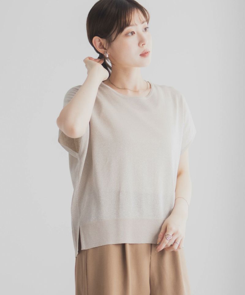 Idnes ラメフレンチプルオーバー レディース商品画像-12