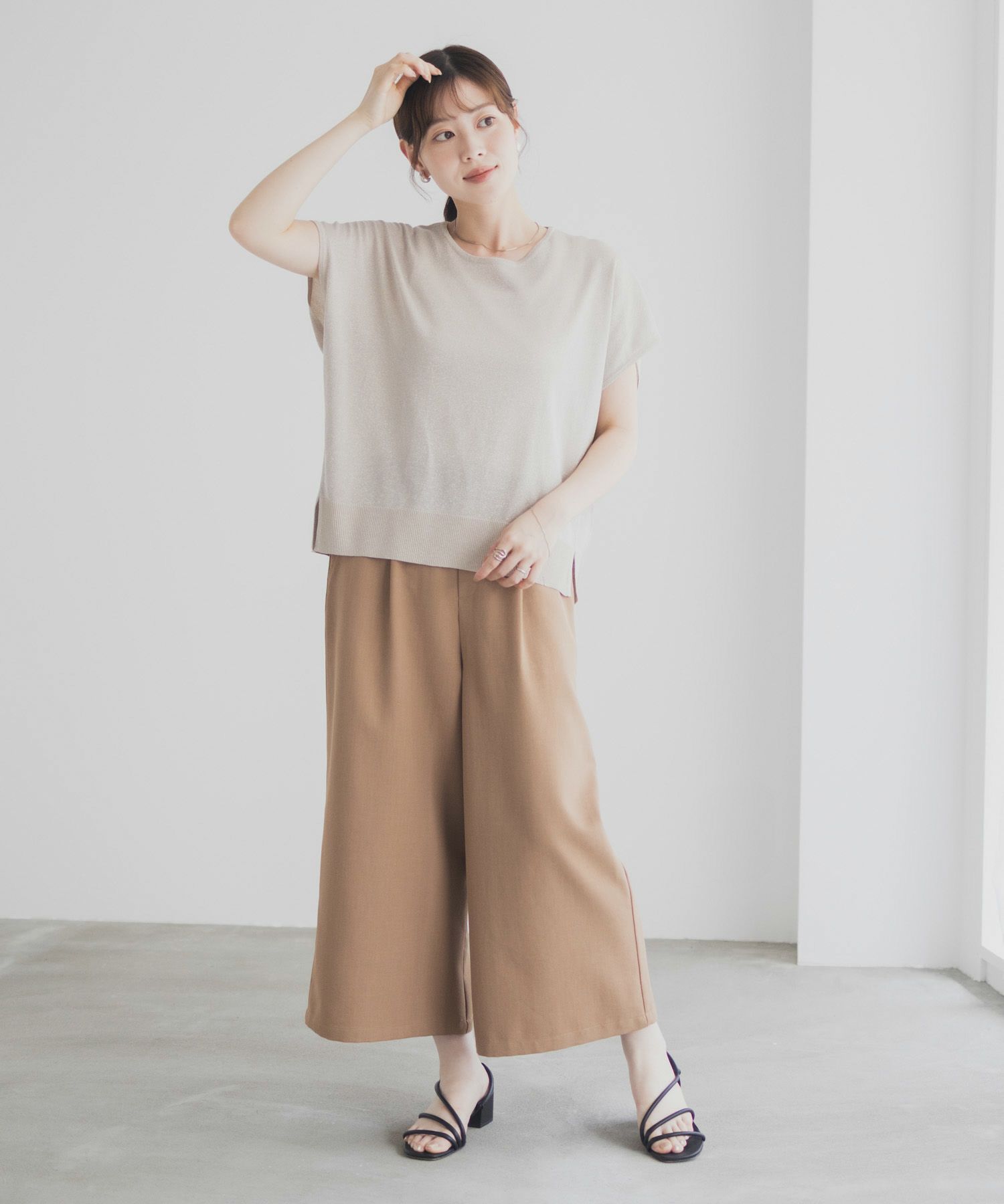 [さらに50%OFF]Idnes ラメフレンチプルオーバー レディース商品画像-15