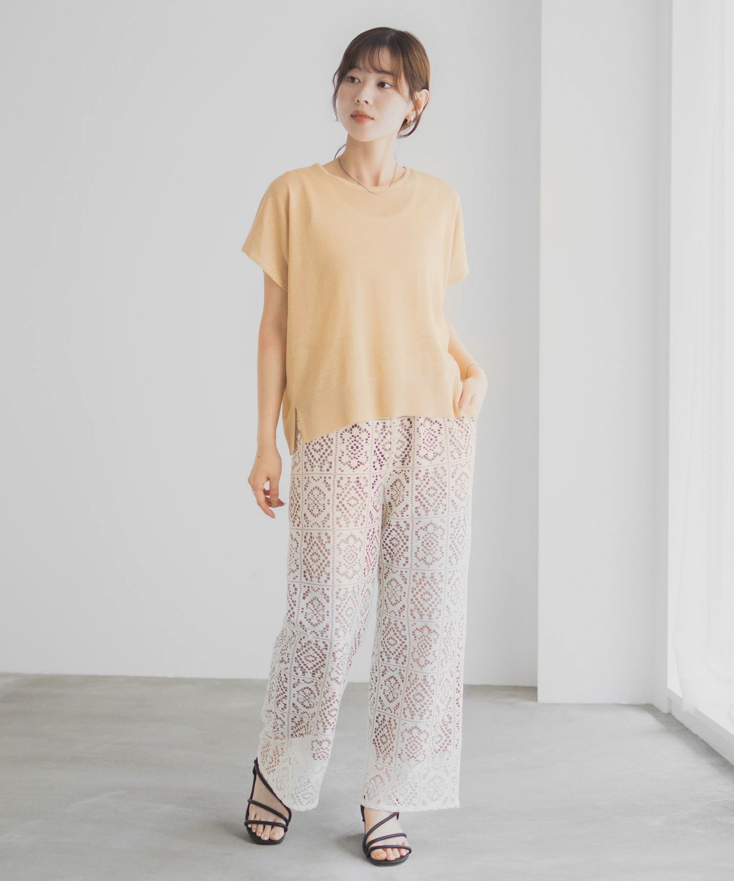 [さらに50%OFF]Idnes ラメフレンチプルオーバー レディース商品画像-30