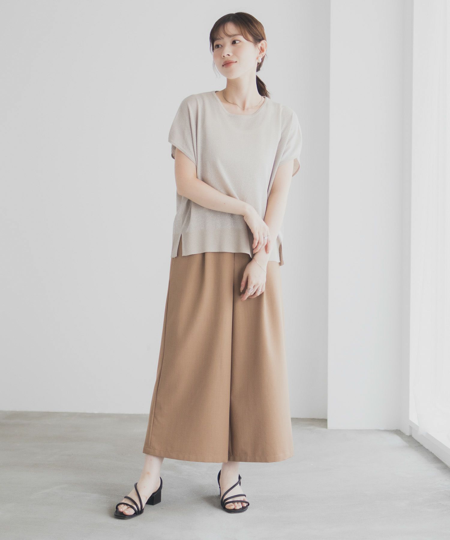 [さらに50%OFF]Idnes ラメフレンチプルオーバー レディース商品画像-31