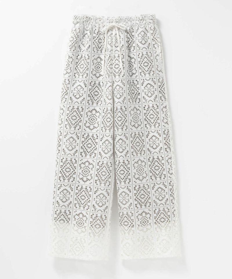 Idnes クロシェライクレースイージーパンツ レディース商品画像-14