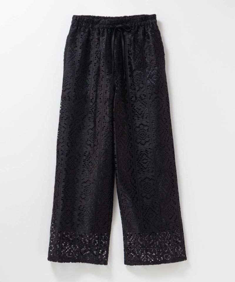 Idnes クロシェライクレースイージーパンツ レディース商品画像-16