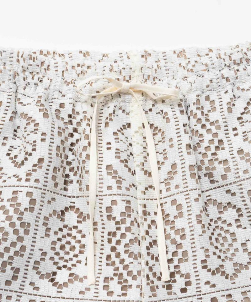 Idnes クロシェライクレースイージーパンツ レディース商品画像-20