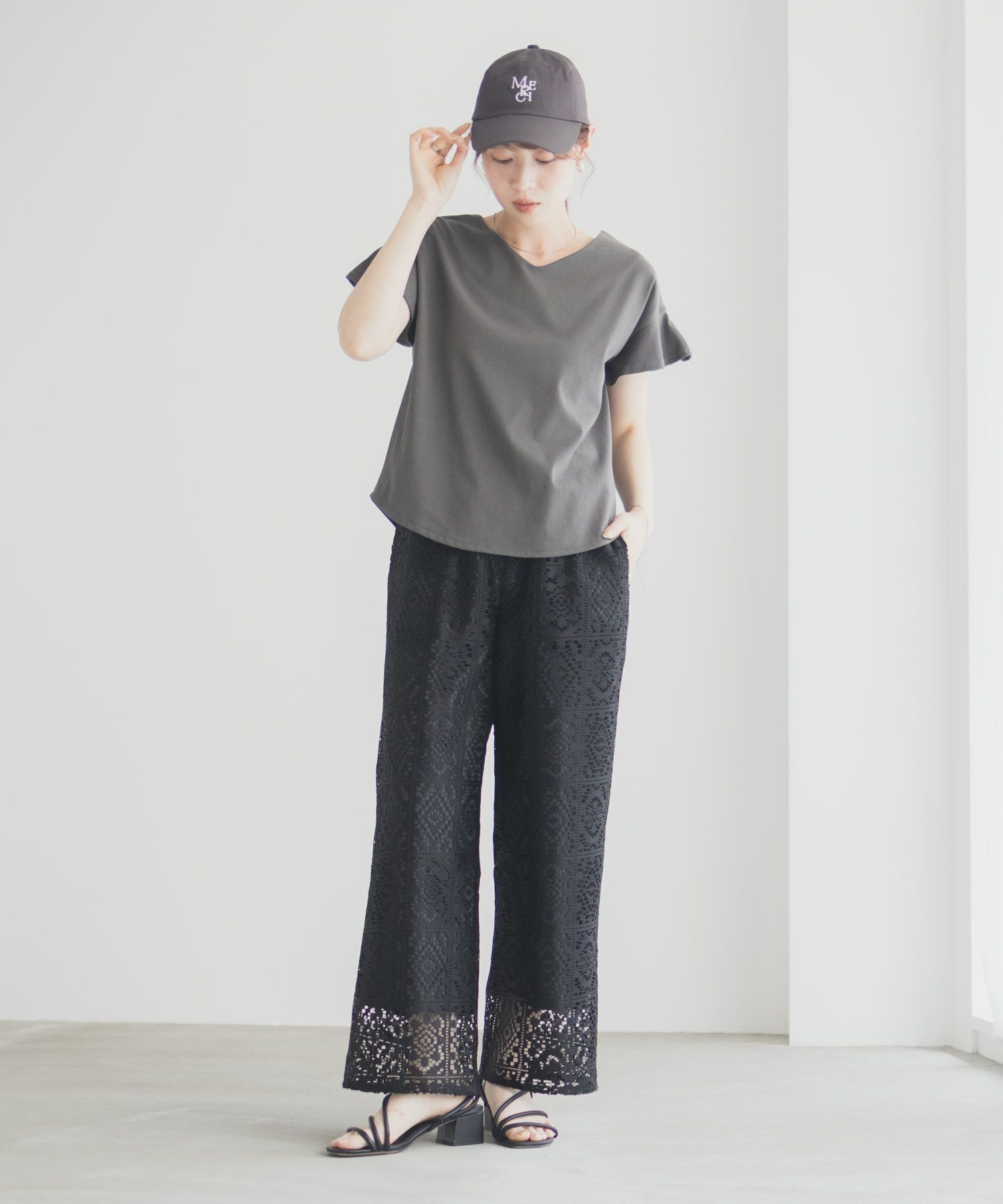 Idnes クロシェライクレースイージーパンツ レディース商品サムネイル-23