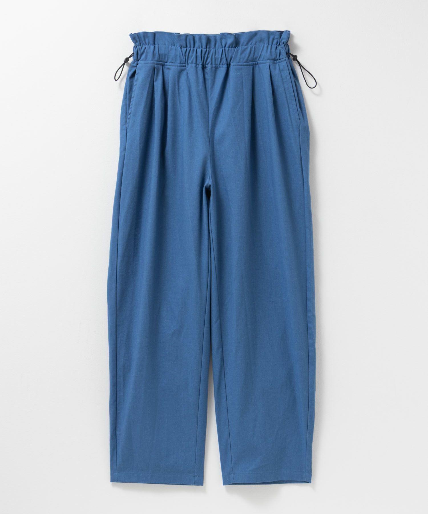 Idnes リネンライクドロストテーパードパンツ レディース