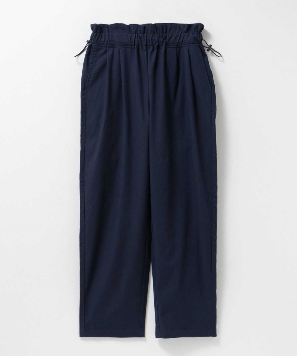 Idnes リネンライクドロストテーパードパンツ レディース