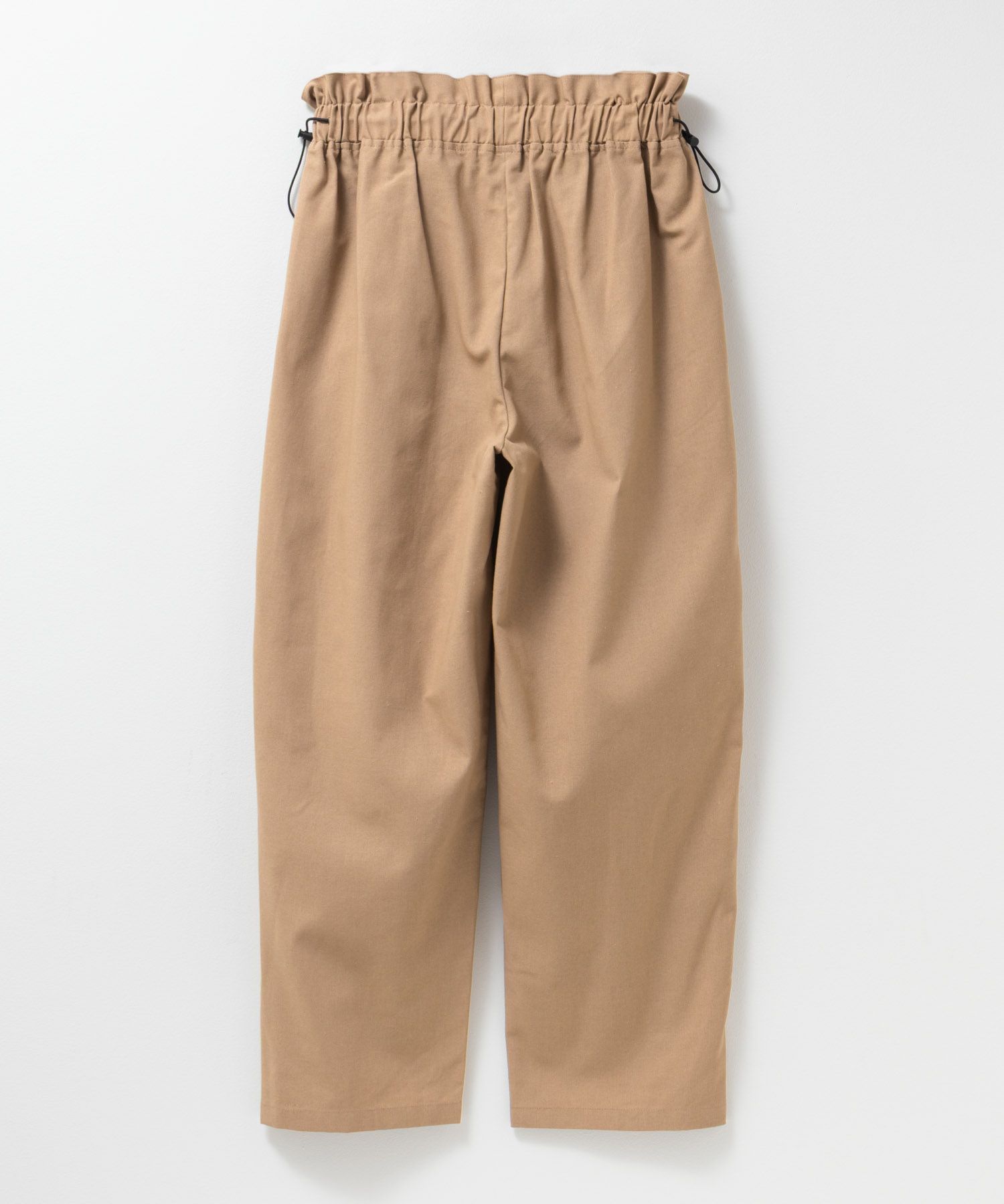 Idnes リネンライクドロストテーパードパンツ レディース