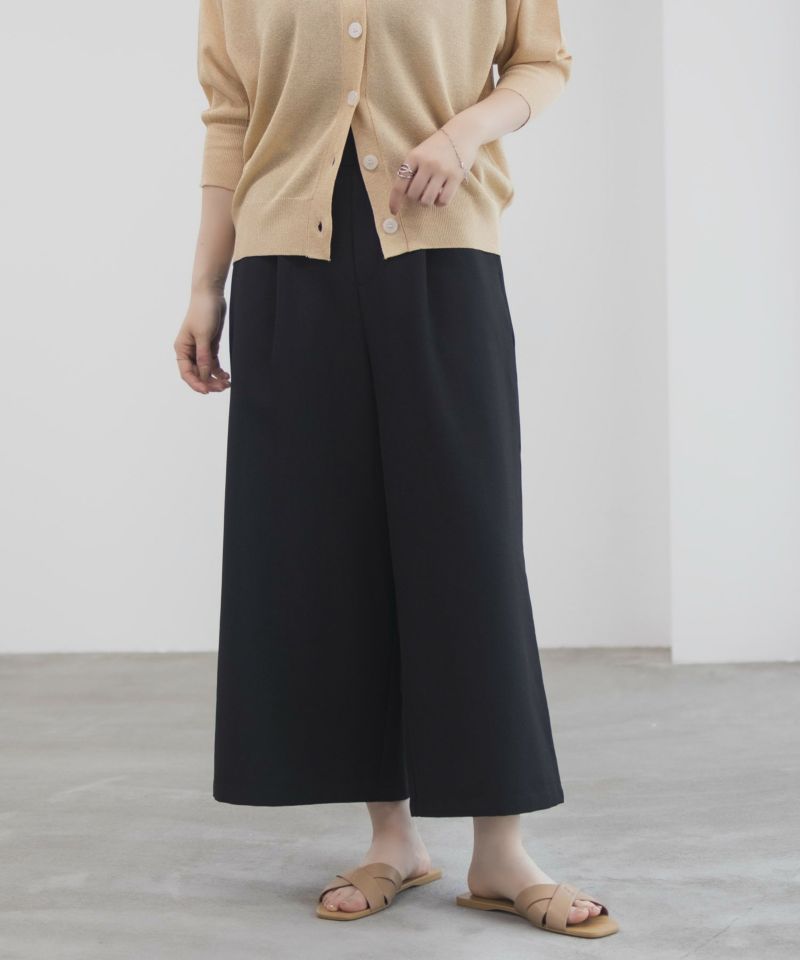 パンツ Mac Mac NAVY（ファッション） 裏起毛 ワイドパンツ レディース