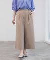 Idnes 釦付きワイドクロップドパンツ レディース商品サムネイル-4