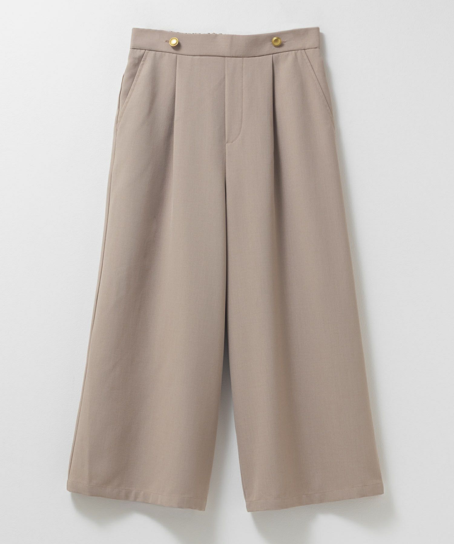 Idnes 釦付きワイドクロップドパンツ レディース商品サムネイル-18