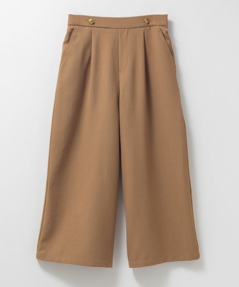 Idnes 釦付きワイドクロップドパンツ レディース商品画像-22