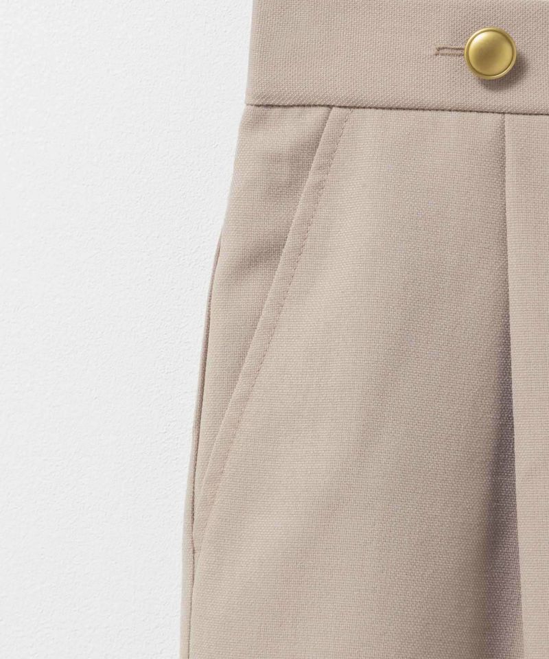 Idnes 釦付きワイドクロップドパンツ レディース商品画像-24