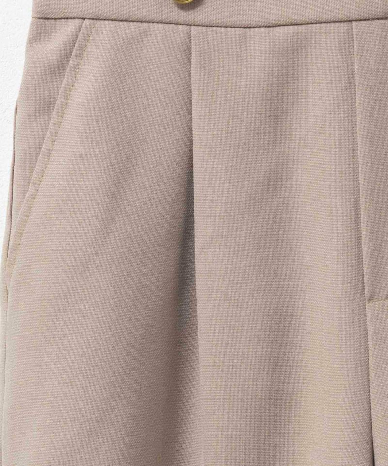 Idnes 釦付きワイドクロップドパンツ レディース商品画像-25