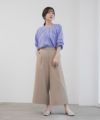 Idnes 釦付きワイドクロップドパンツ レディース商品サムネイル-28