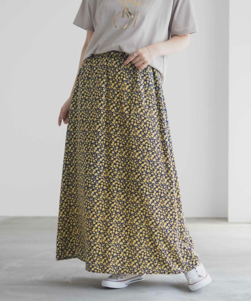 Idnes 小花柄ナロースカート レディース商品画像-2