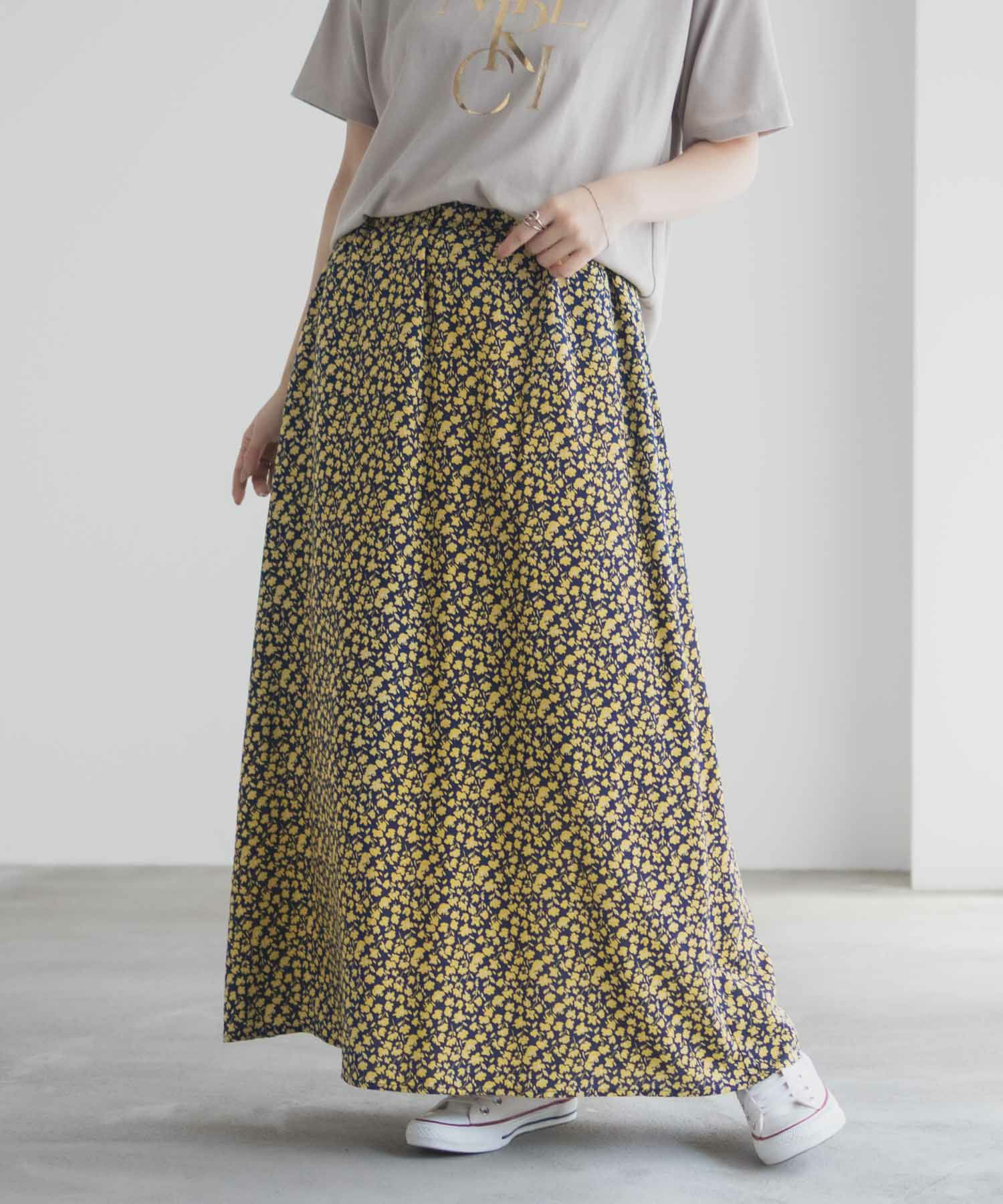 Idnes 小花柄ナロースカート レディース商品サムネイル-2