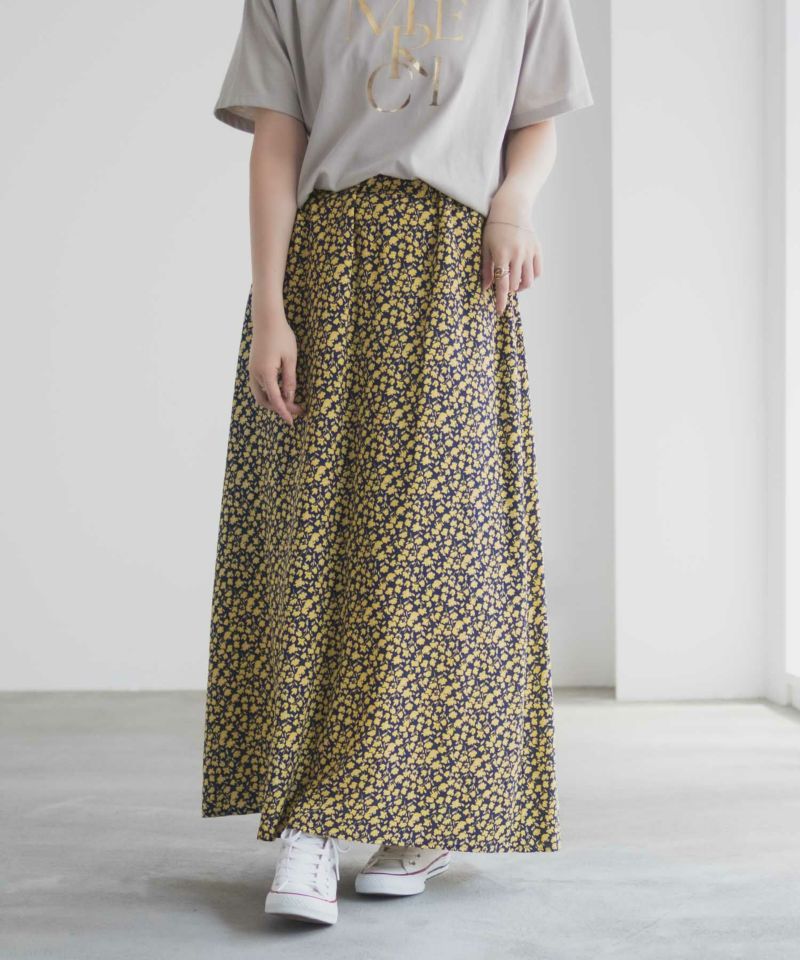 Idnes 小花柄ナロースカート レディース商品画像-6