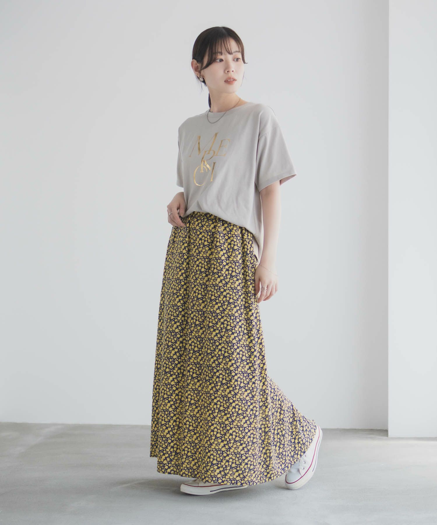 Idnes 小花柄ナロースカート レディース商品サムネイル-24