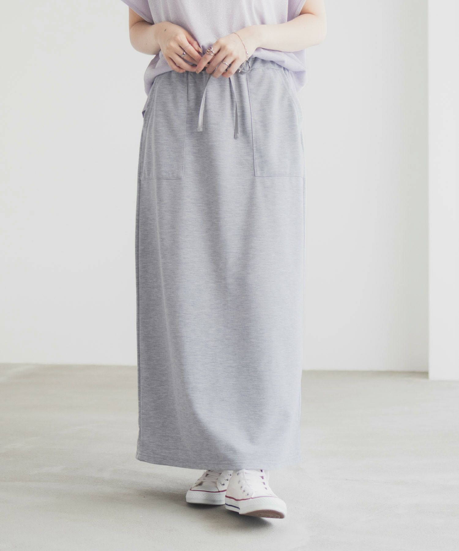 Idnes スウェットナロースカート レディース商品画像-1